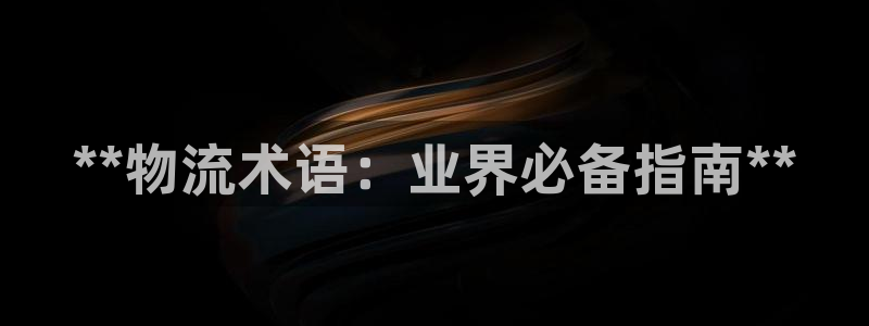 28圈最稳打法：**物流术语：业界必