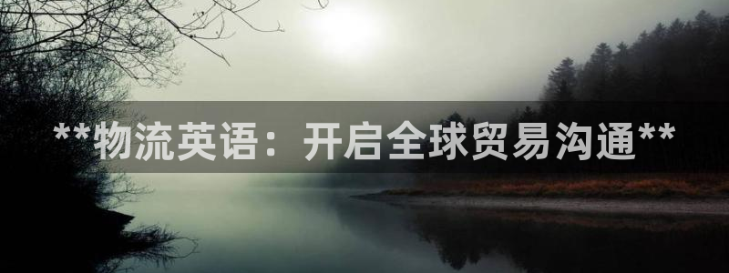 麻将128圈：**物流英语：开启全球