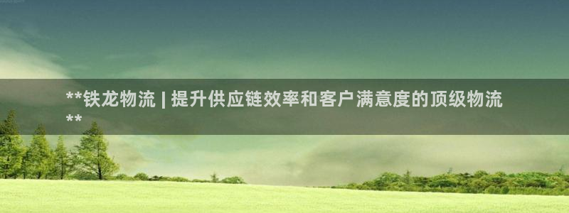 28圈免费充钱：**铁龙物流 | 提