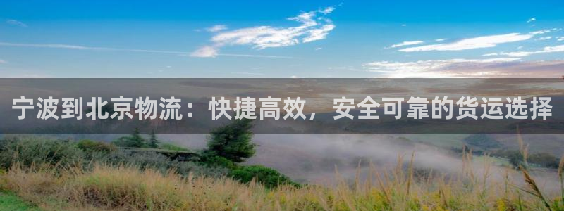 28圈网站平台是多少：宁波到北京物流