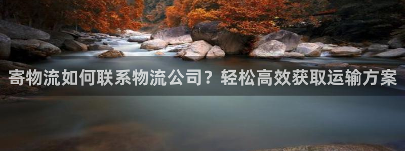 28圈电子游戏：寄物流如何联系物流公
