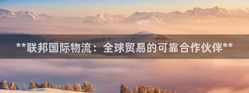 28圈是什么软件：**联邦国际物流：
